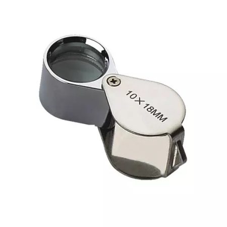 10x 18mm Magnifier Hand Lens in open position