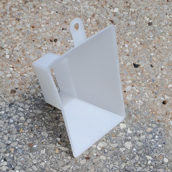 Rock Chip Tray Funnel - Side View