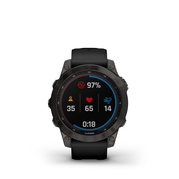 Garmin Fenix 7 Smartwatch - Solar - heart monitor