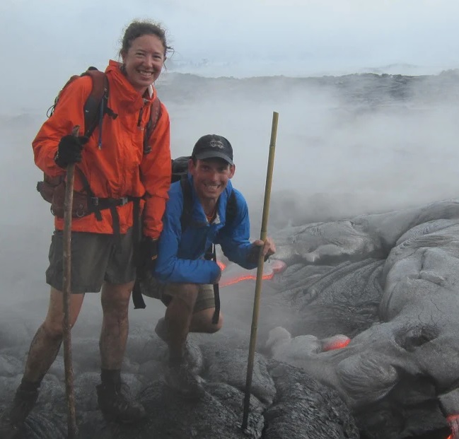 Brunton compasses Lauren and David Heerschap