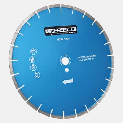 Ultra-hard rock and mineral core saw blade