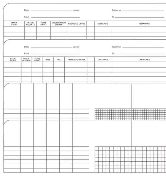 Chartwell Field Notebook Layout